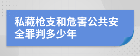 私藏枪支和危害公共安全罪判多少年