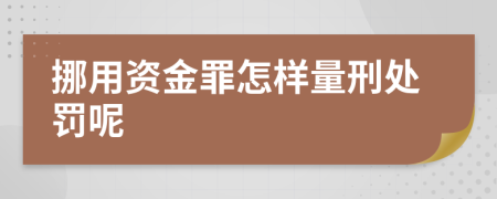 挪用资金罪怎样量刑处罚呢