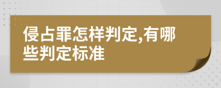 侵占罪怎样判定,有哪些判定标准