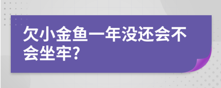 欠小金鱼一年没还会不会坐牢?