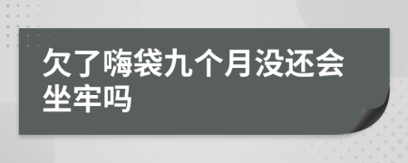 欠了嗨袋九个月没还会坐牢吗