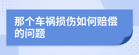 那个车祸损伤如何赔偿的问题