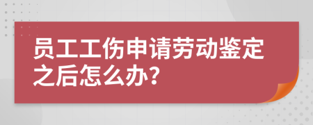 员工工伤申请劳动鉴定之后怎么办？