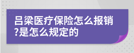 吕梁医疗保险怎么报销?是怎么规定的