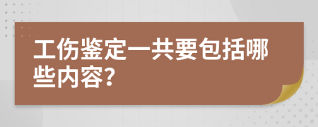 工伤鉴定一共要包括哪些内容？