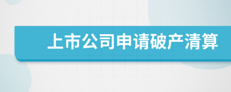 上市公司申请破产清算