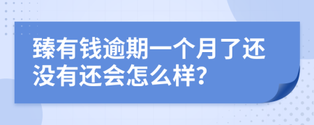 臻有钱逾期一个月了还没有还会怎么样？