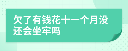 欠了有钱花十一个月没还会坐牢吗