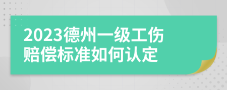 2023德州一级工伤赔偿标准如何认定