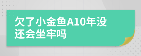 欠了小金鱼A10年没还会坐牢吗