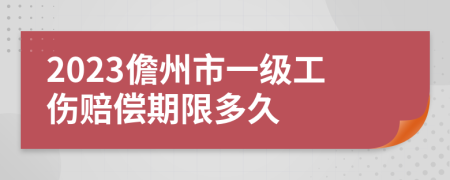 2023儋州市一级工伤赔偿期限多久