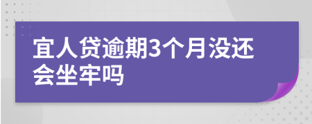 宜人贷逾期3个月没还会坐牢吗