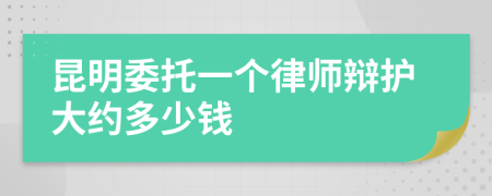 昆明委托一个律师辩护大约多少钱