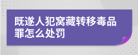 既遂人犯窝藏转移毒品罪怎么处罚