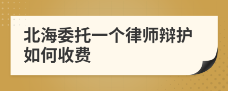 北海委托一个律师辩护如何收费