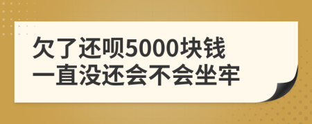 欠了还呗5000块钱一直没还会不会坐牢