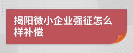 揭阳微小企业强征怎么样补偿