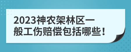 2023神农架林区一般工伤赔偿包括哪些！