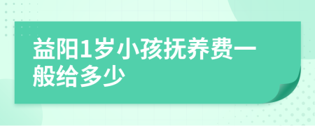 益阳1岁小孩抚养费一般给多少