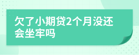 欠了小期贷2个月没还会坐牢吗