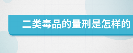 二类毒品的量刑是怎样的