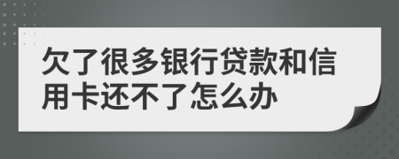 欠了很多银行贷款和信用卡还不了怎么办