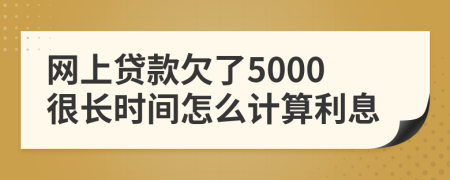 网上贷款欠了5000很长时间怎么计算利息