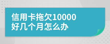 信用卡拖欠10000好几个月怎么办