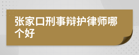 张家口刑事辩护律师哪个好