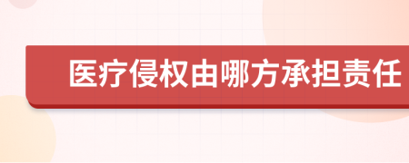 医疗侵权由哪方承担责任