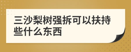 三沙梨树强拆可以扶持些什么东西