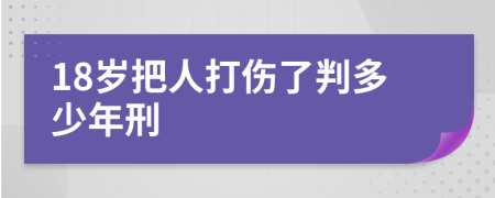 18岁把人打伤了判多少年刑