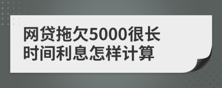 网贷拖欠5000很长时间利息怎样计算