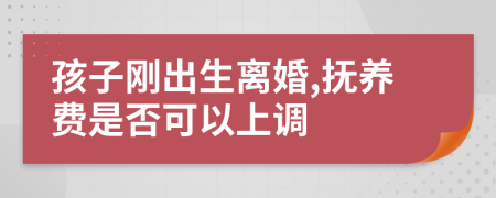 孩子刚出生离婚,抚养费是否可以上调