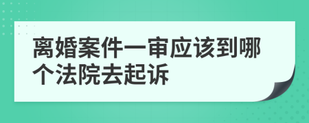 离婚案件一审应该到哪个法院去起诉