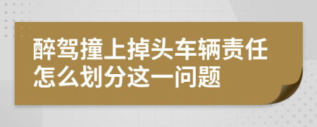 醉驾撞上掉头车辆责任怎么划分这一问题