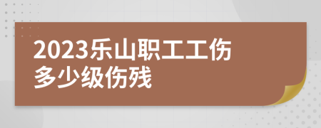 2023乐山职工工伤多少级伤残