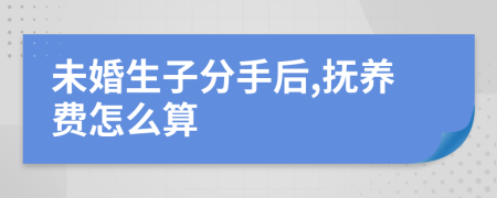 未婚生子分手后,抚养费怎么算