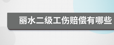 丽水二级工伤赔偿有哪些