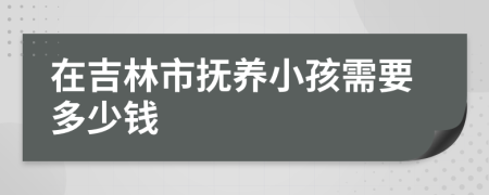 在吉林市抚养小孩需要多少钱