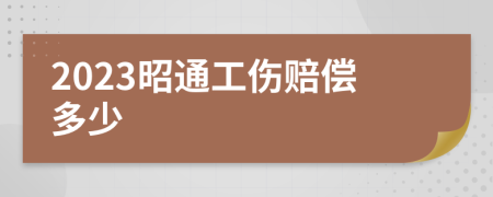 2023昭通工伤赔偿多少