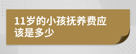 11岁的小孩抚养费应该是多少