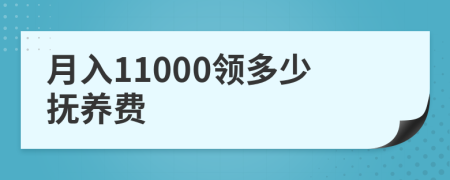 月入11000领多少抚养费