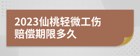 2023仙桃轻微工伤赔偿期限多久