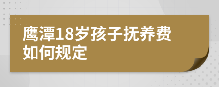 鹰潭18岁孩子抚养费如何规定