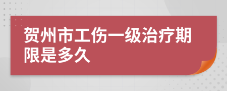 贺州市工伤一级治疗期限是多久