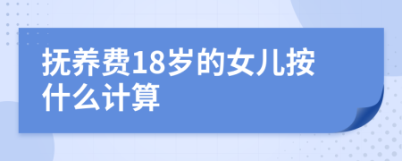 抚养费18岁的女儿按什么计算