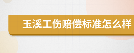 玉溪工伤赔偿标准怎么样