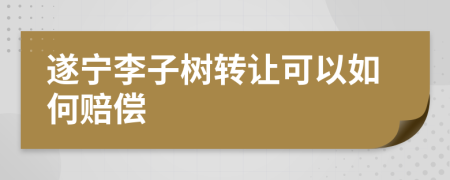 遂宁李子树转让可以如何赔偿