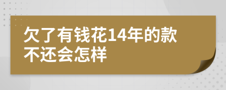 欠了有钱花14年的款不还会怎样